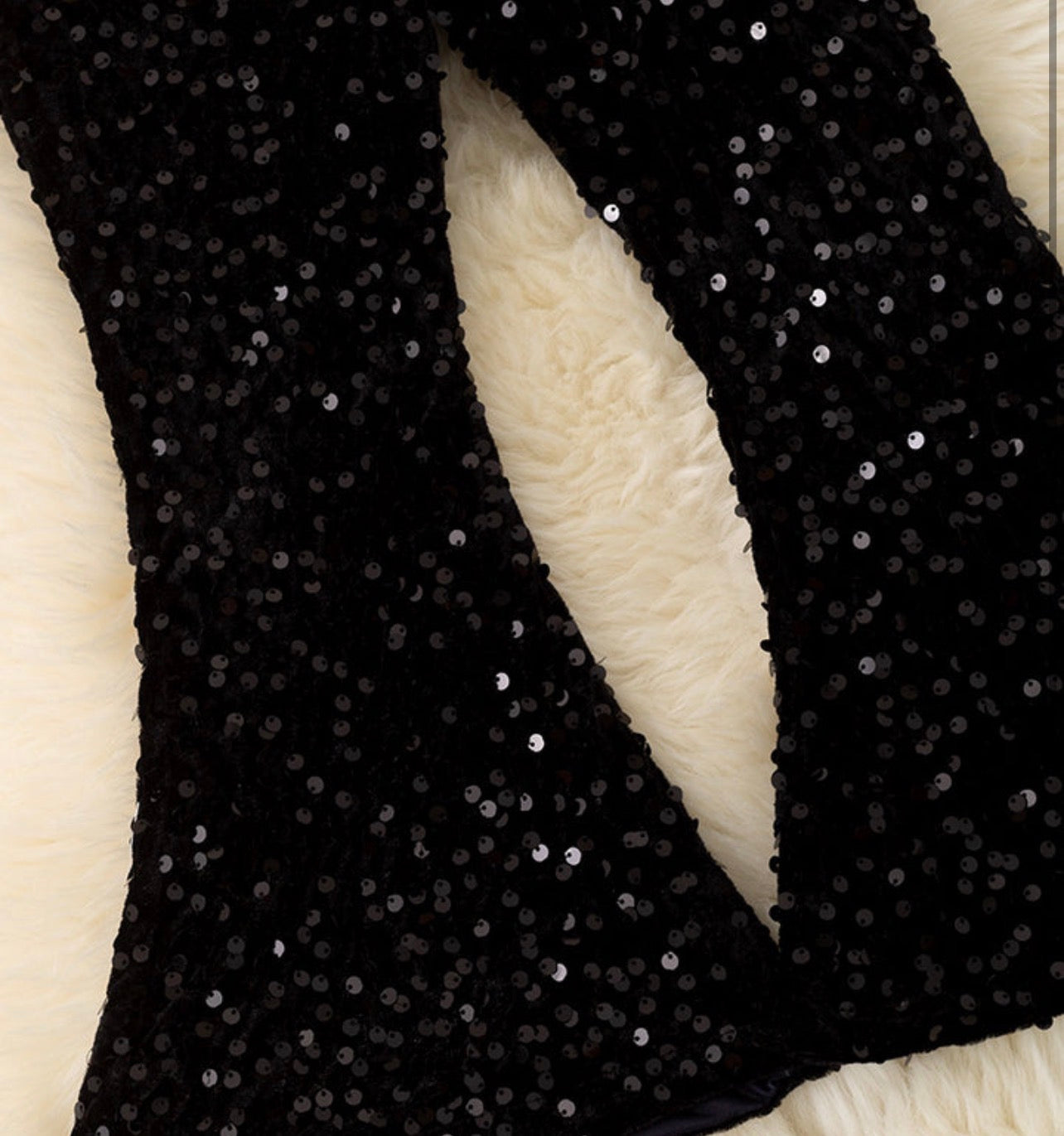 Black Sequin Bells