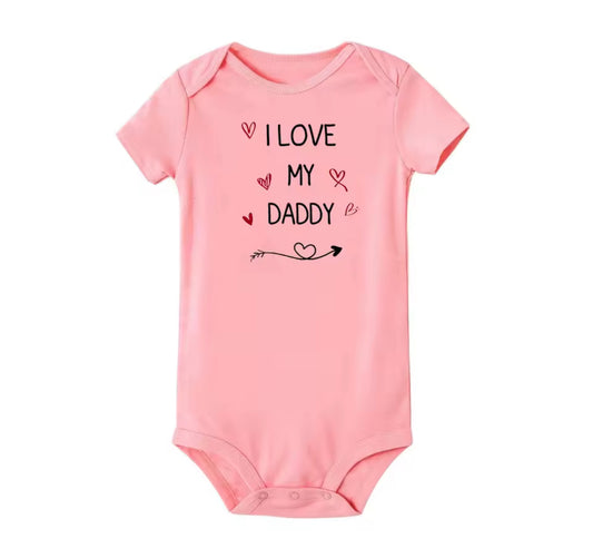 I Love my Daddy Pink Onesie