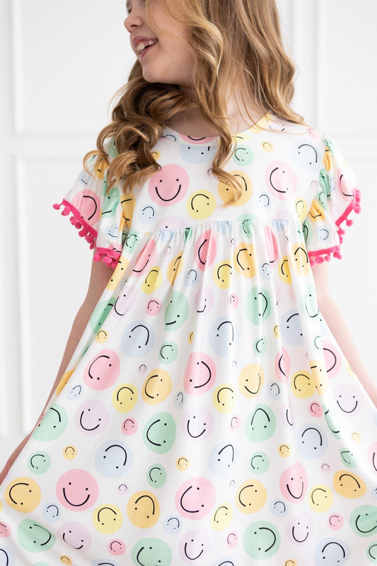 Smiley Pom Pom Dress