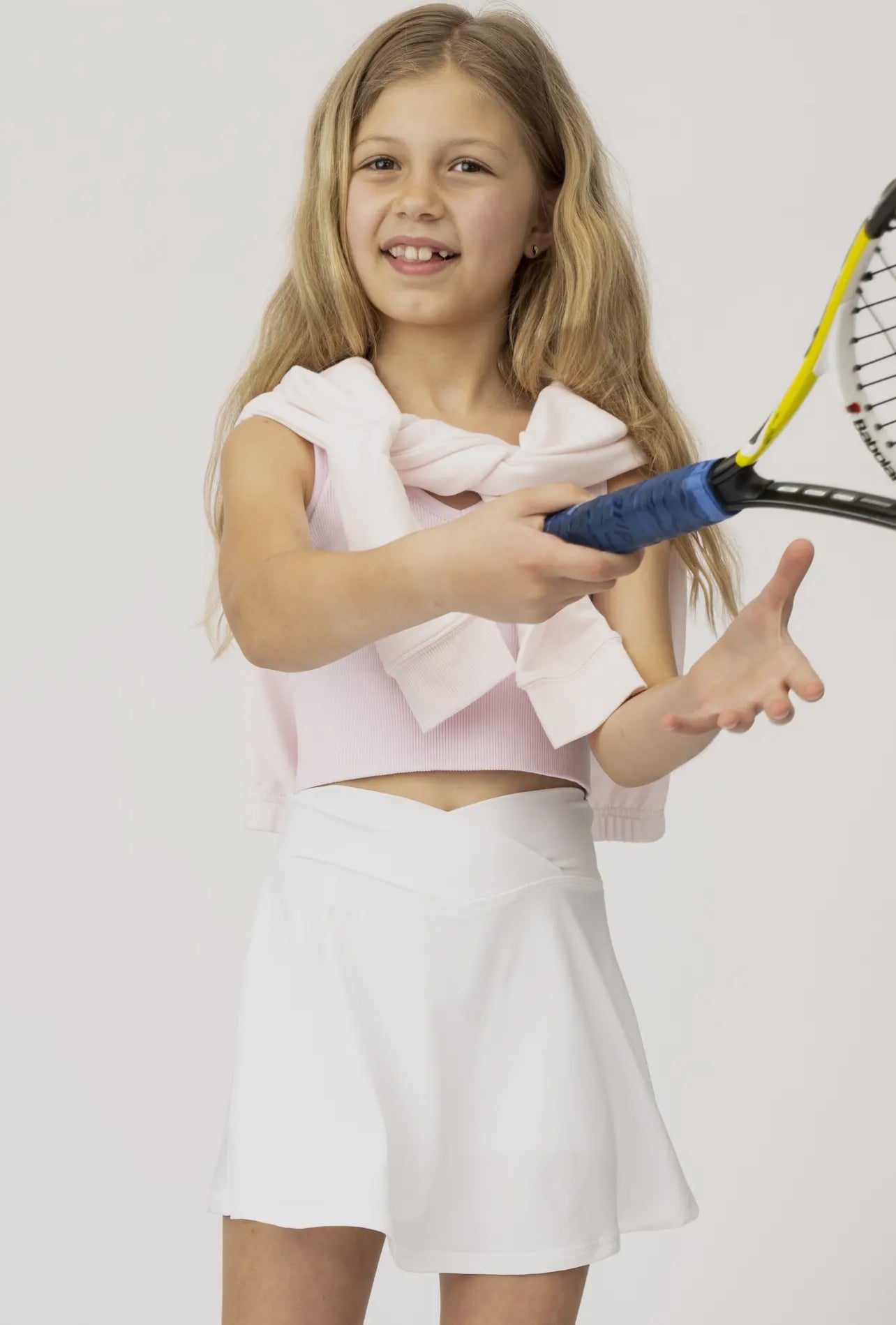 Girls crossover Waistband Tennis Skort