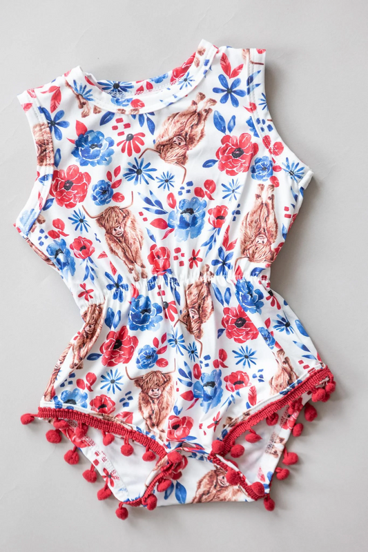 Highland Pom Pom Romper
