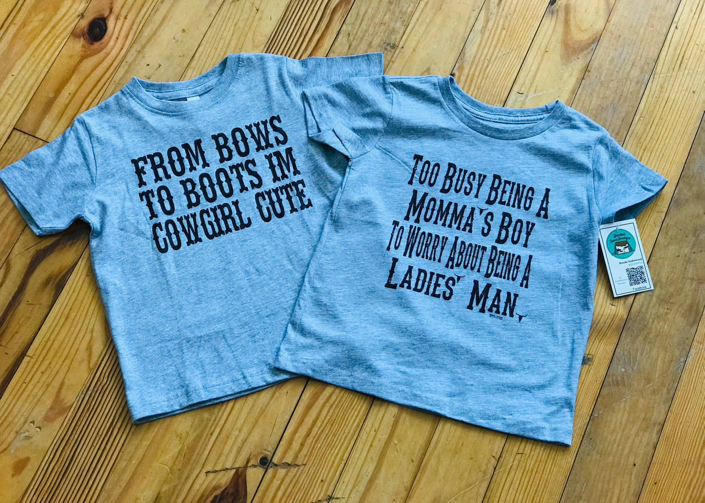 Bows to Boots Girl Tee
