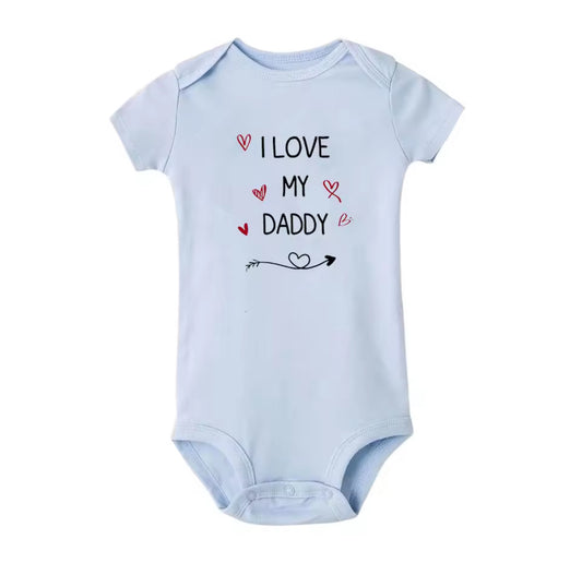 I Love my Daddy Blue Onesie