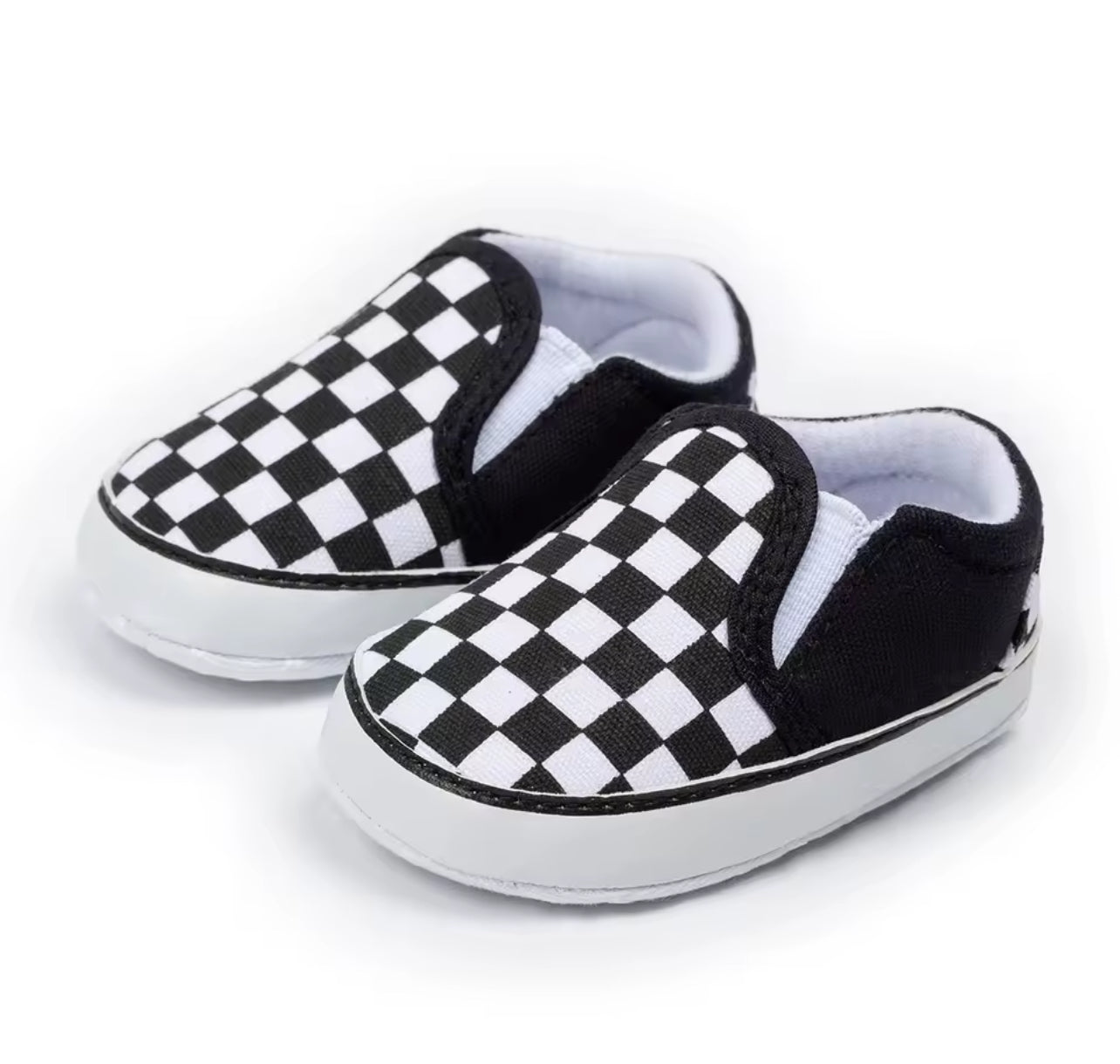 Checkered Infant Shoes
