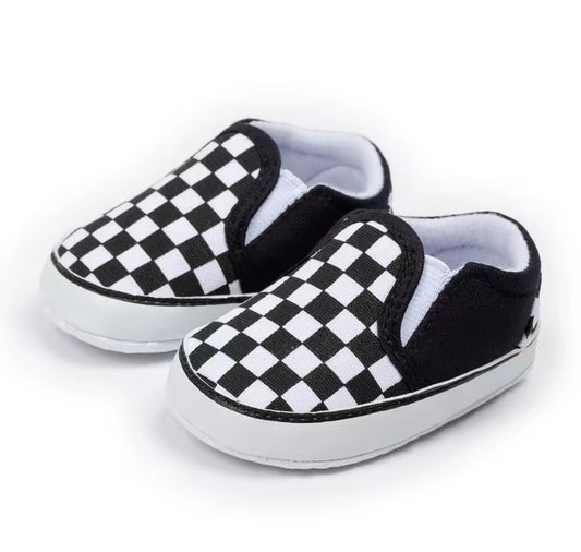 Checkered Infant Shoes