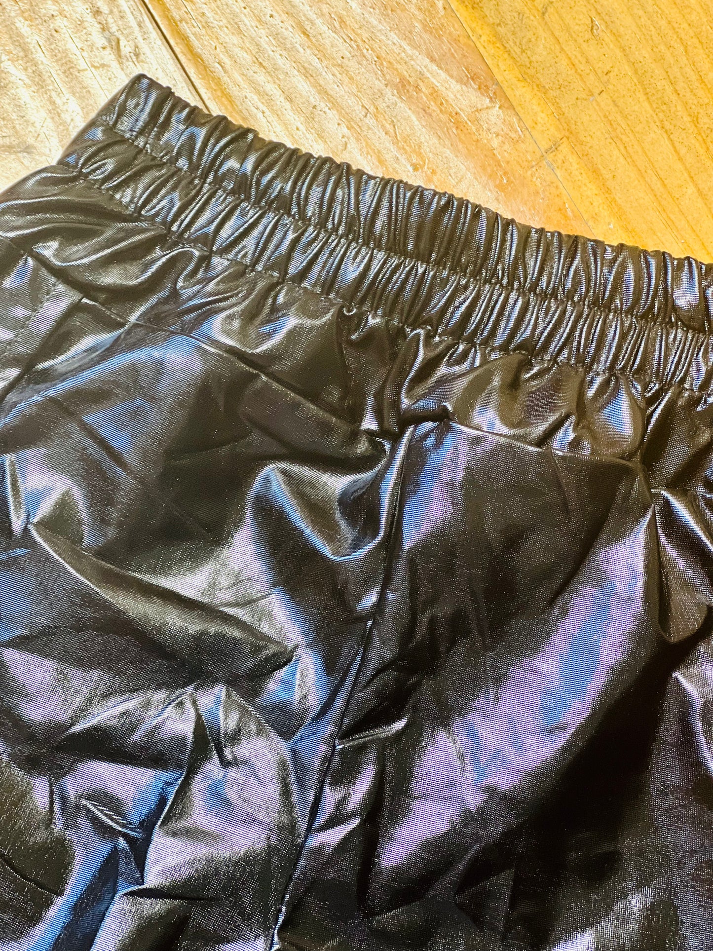 Girls metallic shorts