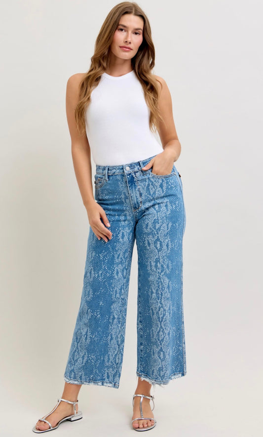 Judy Blue Wide Leg Ankle Jeans