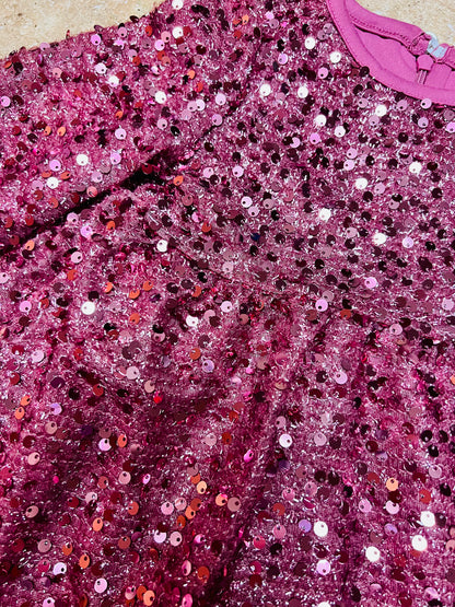 Mauve Sequin Party Dress