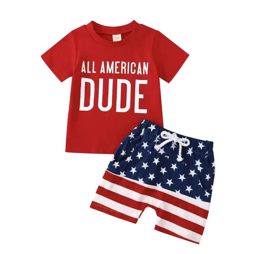 All American Dude Short Set