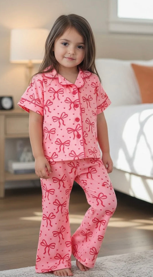 Pink Bow Girls PJ’s