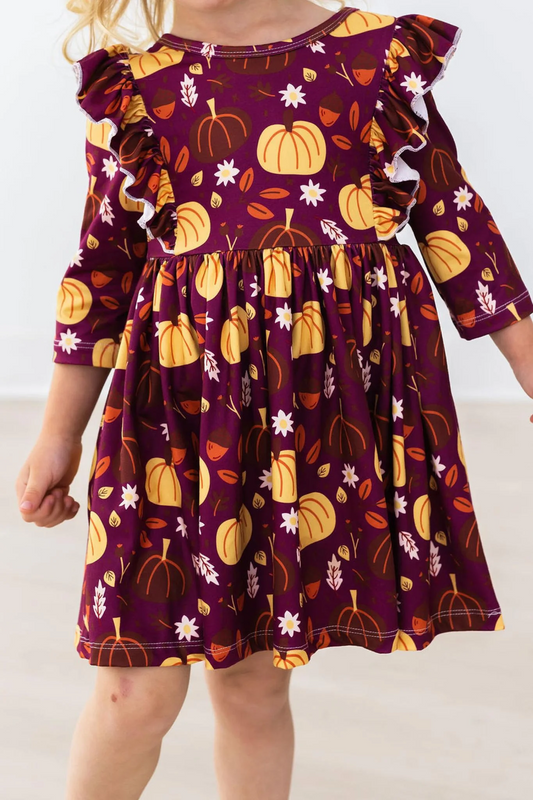 Maroon Fall Dress